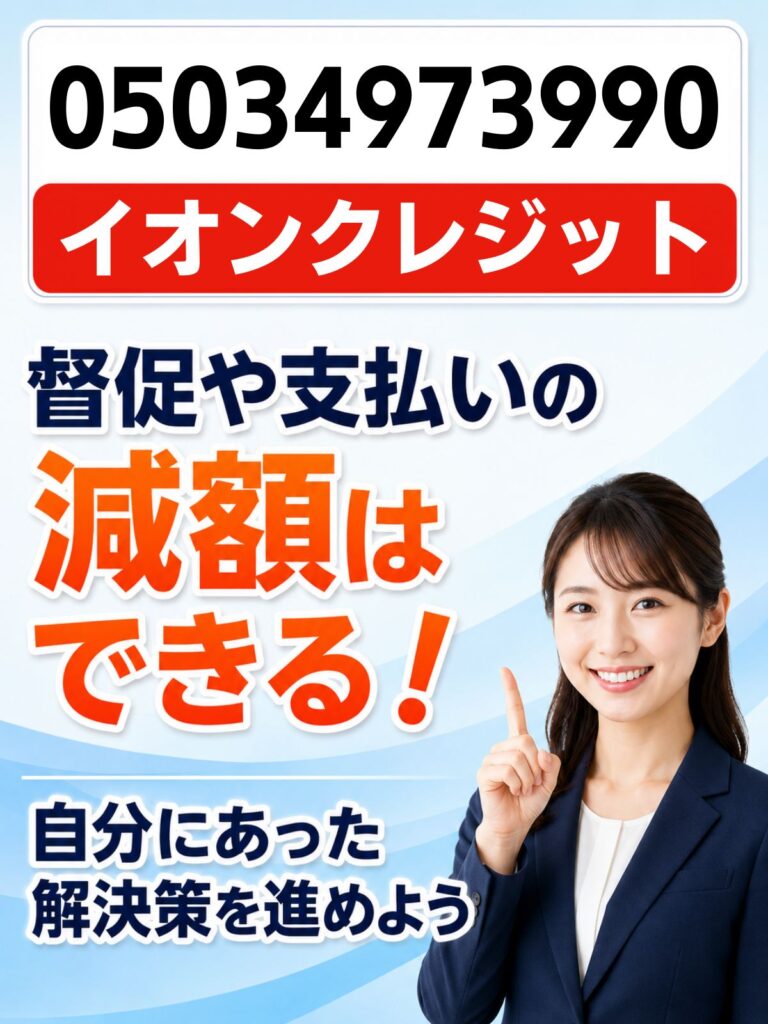 05034973990の電話はイオンクレジット