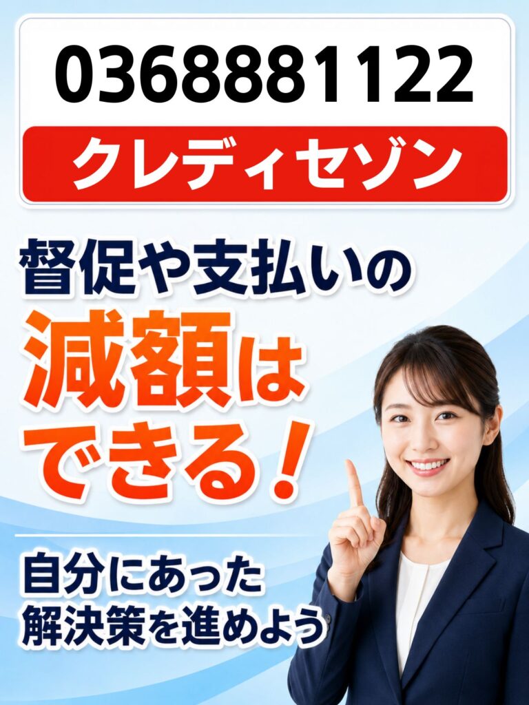 0368881122の電話はクレディセゾン